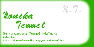 monika temmel business card